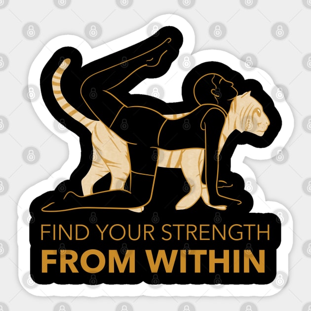 Find Your Strength - From WITHIM Sticker by Tracy Parke